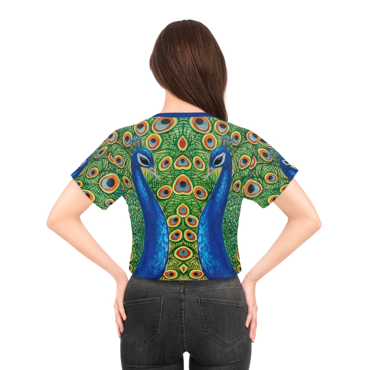 Peacock Crop Top