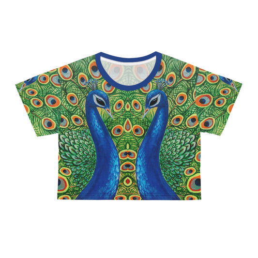 Peacock Crop Top