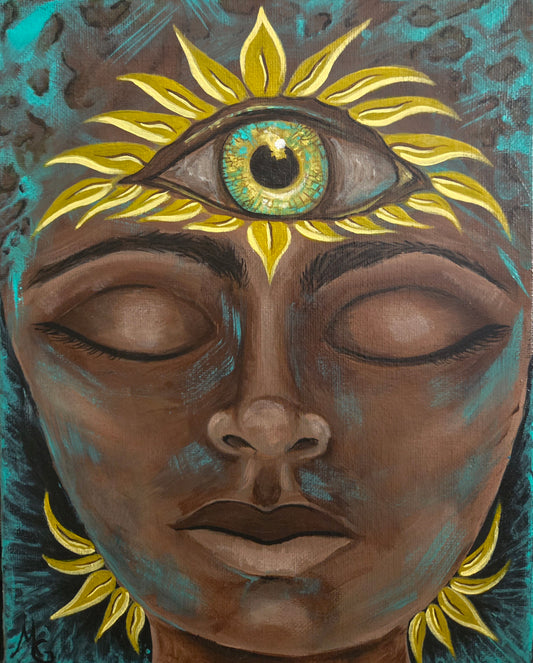 Original Painting 'Oshun' 8x10