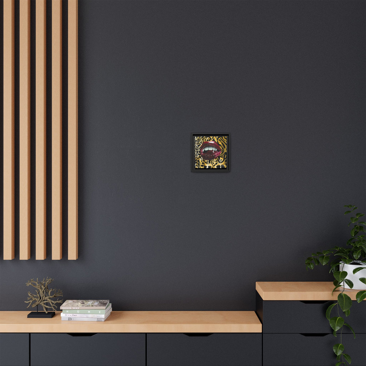 Ferocity Framed Canvas Print