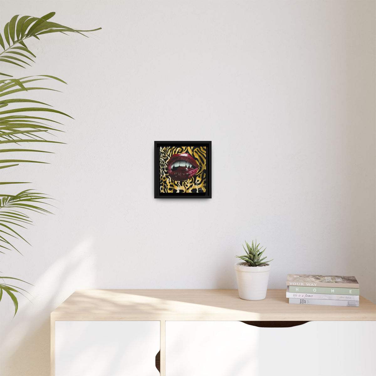 Ferocity Framed Canvas Print