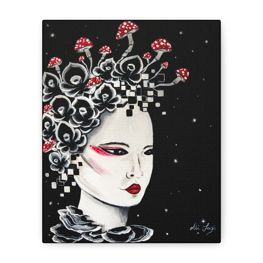 Digital Geisha Canvas Print