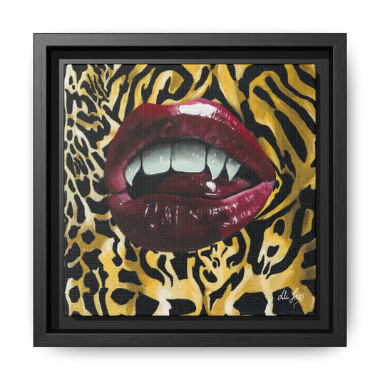 Ferocity Framed Canvas Print