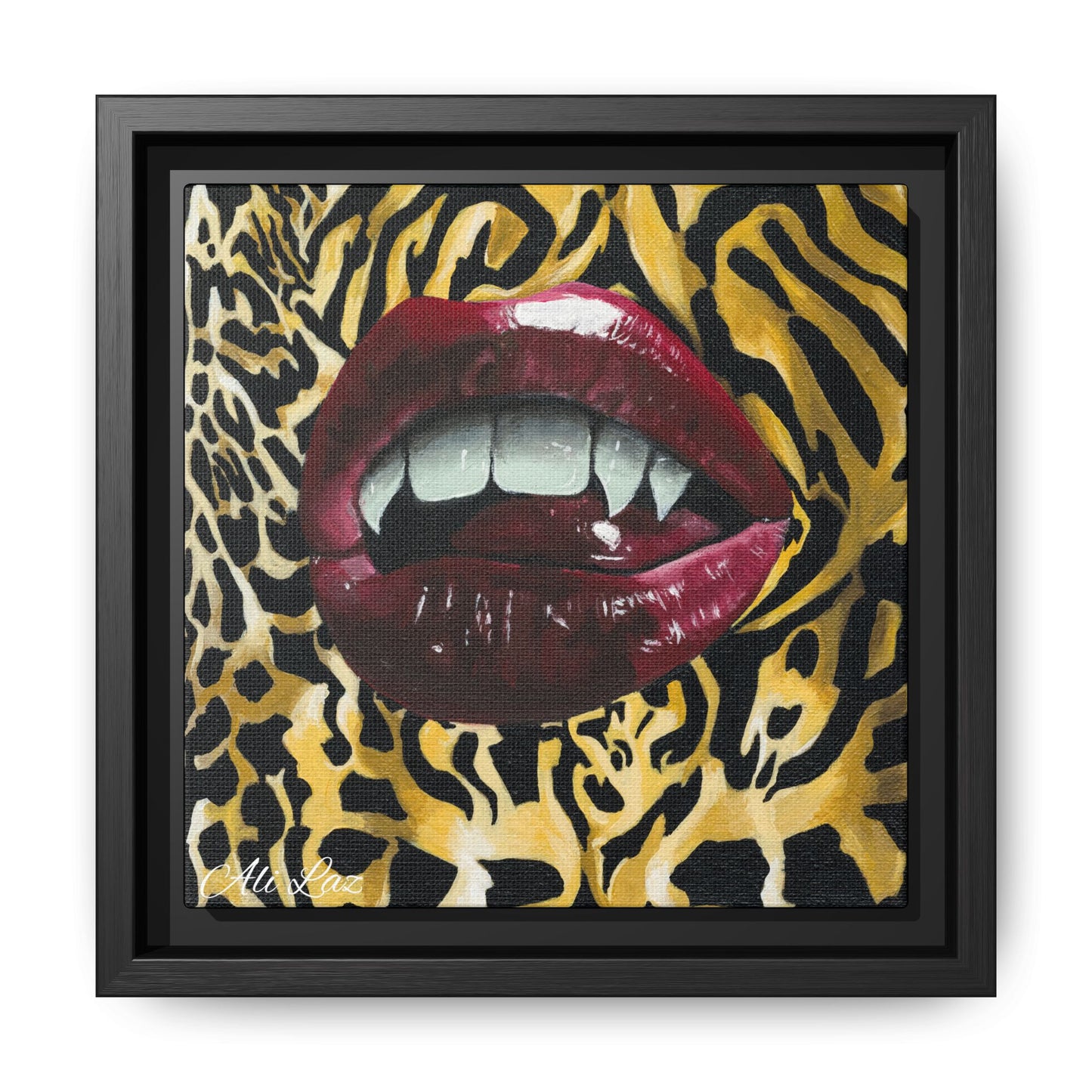 'Ferocity' Framed Canvas Print