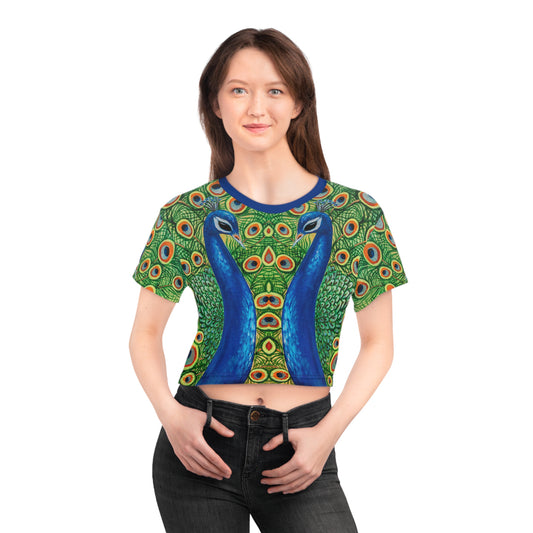 Peacock Crop Top