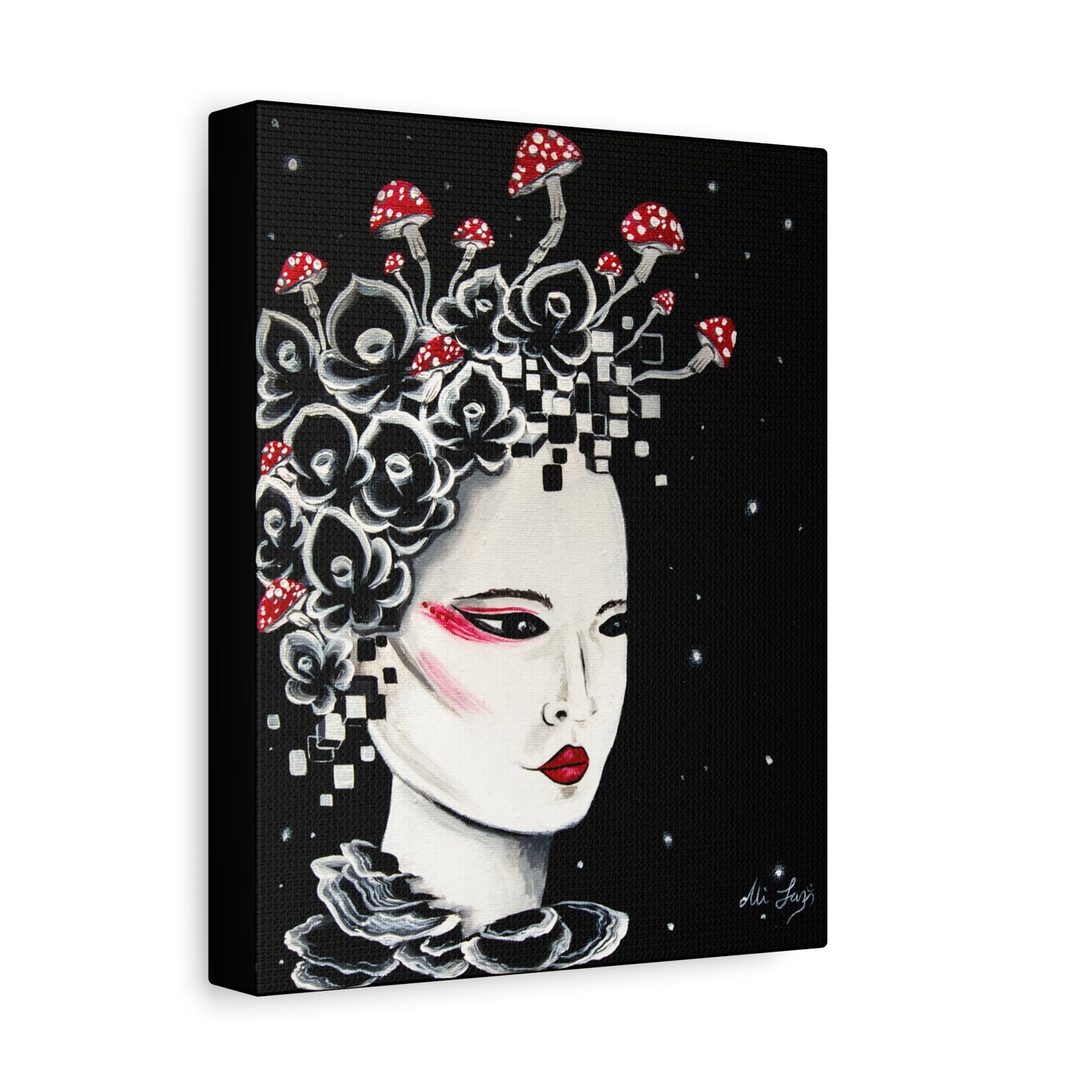 Digital Geisha Canvas Print